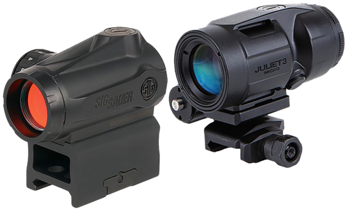 Sig Sauer Romeo-MSR Gen II and Juliet5 Combo Kit Black 1x/5x 20 mm/42 mm 2 MOA Red Dot and Magnifier