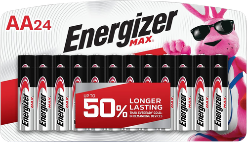 Energizer AA Max Silver 1.5V Alkaline, Qty (24) Single Pack