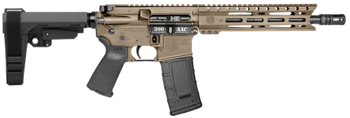 Diamondback DB15 Carbon, AR , 300 Blackout, 10" Threaded Barrel, Magpul MOE Grip, 9" M-Lok Rail, Cerakote Finish, Flat Dark Earth, SBA3 Brace, 30rd, 1 Magazine