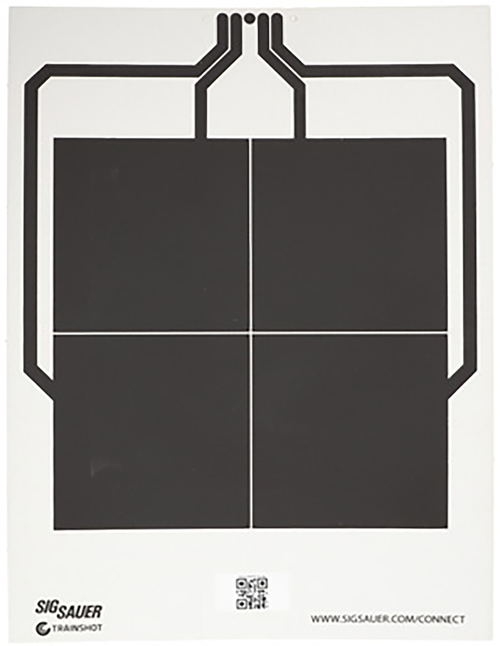 Sig Sauer T300 Replacement Target 4 Square Hanging Black/White