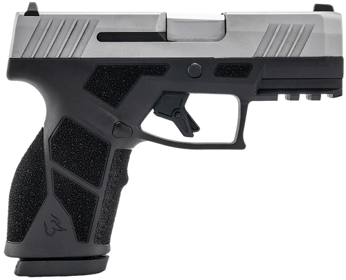 Taurus GX2 9mm, 3.38" Barrel Length, Matte Silver and Black, Manual Safety, White Dot Front Sight with Drift Adjustable Rear Sight, 2x10rd Mags