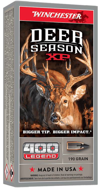 Winchester Deer Season XP 400 Legend, 190gr, Extreme Point Polymer Tip, 20rd Box