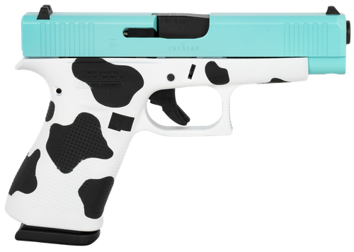 Glock 48 9mm Gen5 Fixed Sights, Cow Print Cerakote, 10rd