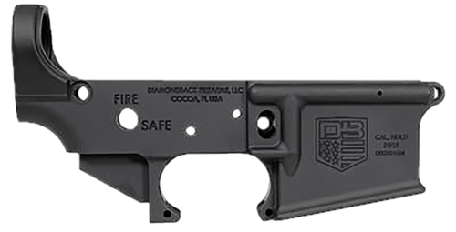 Diamondback DB15, AR-15 Lower Receiver. Stripped, Anodized Finish, Black Color, Forged Aluminum, Multi-Caliber