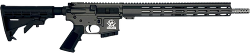 Great Lakes GLFA 400 Legend 5rd 16" Stainless Threaded Barrel, Tungsten Cerakote Picatinny Rail Aluminum Receiver, Black Stock, Mil-spec Polymer Grip