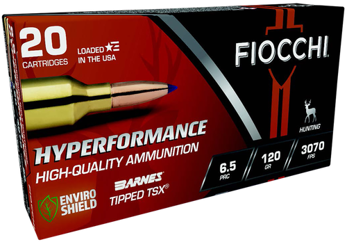 Fiocchi Hyperformance 6.5PRC 120gr Barnes Tipped TSX, 20rd Box