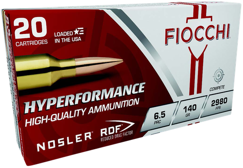 Fiocchi Hyperformance Match 6.5PRC 140gr Nosler Reduced Drag Factor, 20rd Box