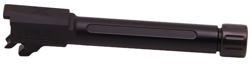 True Precision Barrel, 9mm, Fits P365 Fuse, Nitride Finish, Black, Threaded Barrel, 1/2x28 Thread Pitch