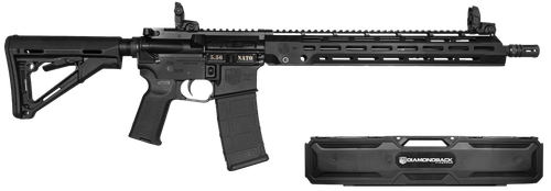 Diamondback DB15 Knight's Armament Collaboration 5.56mm, 16" Knight's Barrel, M-Lok Rail, Matte Black, 30rd, MBUS Sights