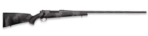 Weatherby Mark V Live Wild 25-06 Remington, 24" Threaded Barrel, Black/Grey Sponge Pattern Accents, Gray Rec, 4rd