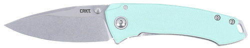CRKT Tuna Compact 2.73" Folding Plain 8Cr13MoV SS Blade G10/SS Handle