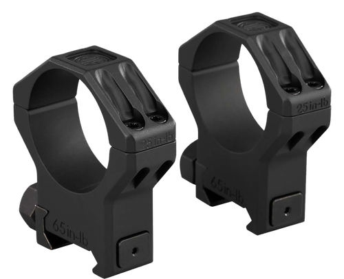 Sig Sauer Alpha6, Scope Ring Set, 34mm Medium, .95" Height, Anodized Finish, Black, Fits Picatinny