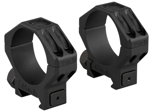 Sig Sauer Alpha6, Scope Ring Set, 35mm Extra High, 1.25" Height, Anodized Finish, Black, Fits Picatinny