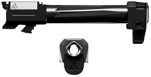 Radian Weapons RAMJET, Barrel with AFTERBURNER Compensator, 9mm, Radianite Finish, Black, INTRA-LOK Mounting System, Fits GLOCK 43X