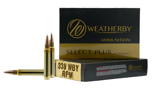 Weatherby Select Plus 338 Weatherby RPM, 225gr, InterLock, 20rd Box