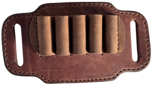 1791 Gunleather Ammo Belt Slide Brown Leather 12 Gauge
