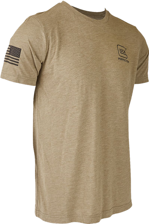 Glock 2nd Amendment Tee Olive Cotton/Polyester Short Sleeve Large