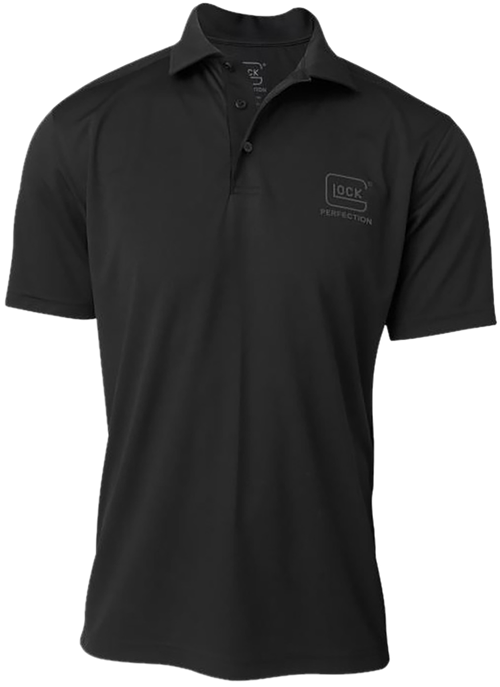 Glock Glock Perfection Polo Black Polyester Mesh Short Sleeve XL