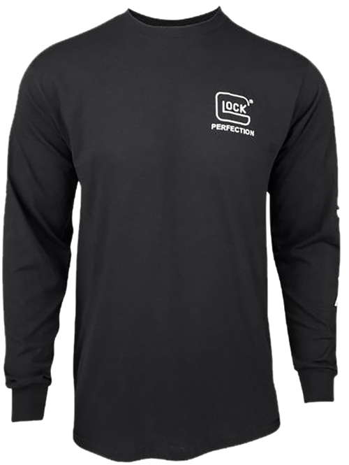 Glock Perfection Long Sleeve Tee Black Pre-Shrunk Cotton Long Sleeve Large