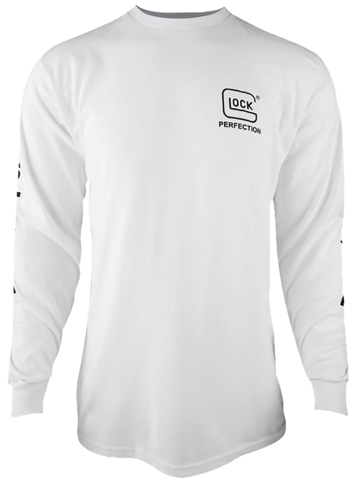 Glock Perfection Long Sleeve Tee White Pre-Shrunk Cotton Long Sleeve XL
