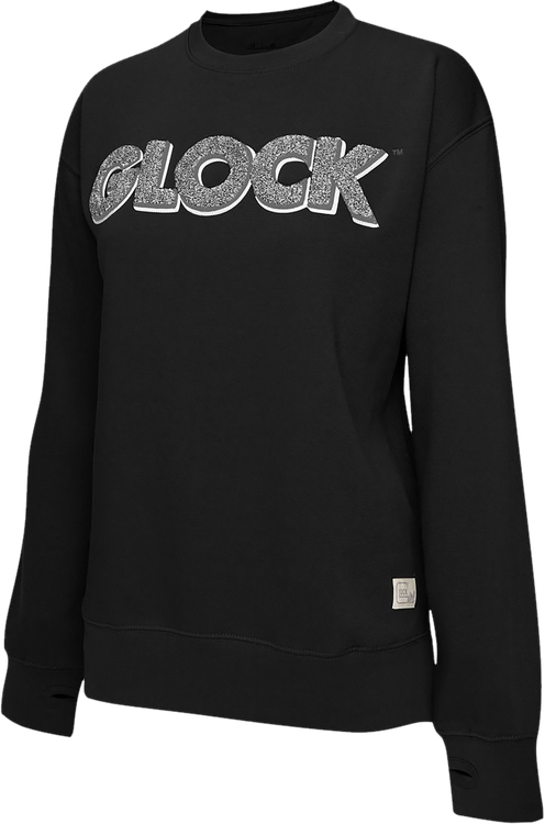 Glock Crewneck Raglan Fleece Black Cotton/Polyester Long Sleeve Large