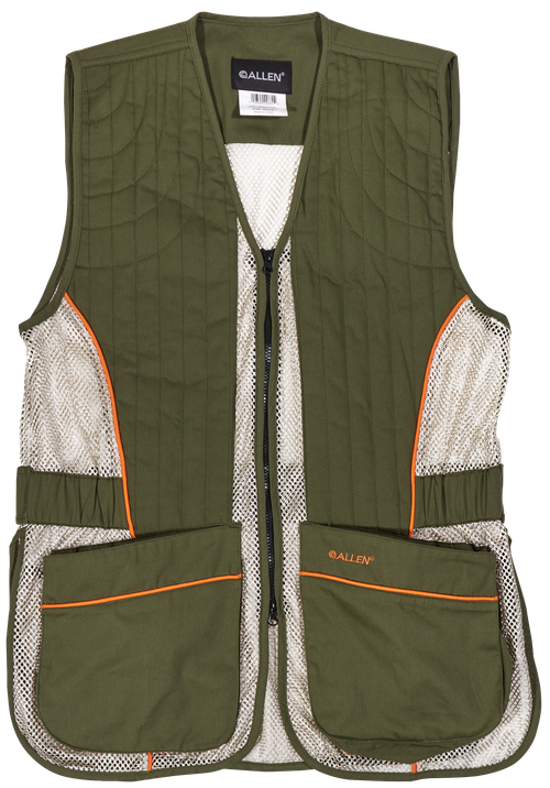 Allen Ace Shooting Vest M/L Olive/Tan