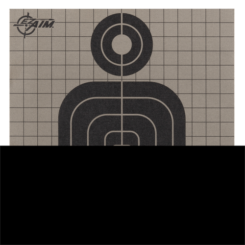 Allen Thermal Target Silhouette Hanging Paper 8" x 8" Black/Gray