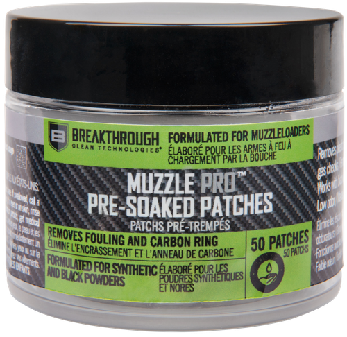 Breakthrough Clean Muzzle Pro Pre-Soaked Patches 50