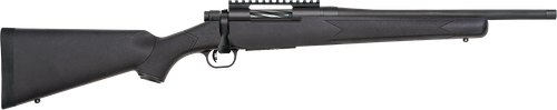 Mossberg Patriot Carbine 308 Win 5rd,16.25" Matte Blued Threaded Bull Barrel, Matte Blued Picatinny Rail Receiver, Black Fixed Synthetic Stock