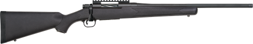 Mossberg Patriot Carbine 300 Win Mag, 20" Threaded Barrel, Matte Blued, Drilled-Tapped Receiver, Fixed Black Stock, 3rd