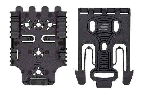 Safariland QLS, Platform Kit, 1 Male & 1 Female, Mounting Hardware, Polymer, Black