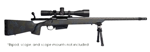 Iota Outdoors Vandal Carbon II 300 Win Mag 22" Black Fluted Barrel, Black Drilled & Tapped Receiver, Black Iota EKO X Carbon Fiber Stock