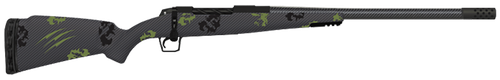 Fierce Twisted TI Rogue 300 Win 24" Black Cerakote Steel Threaded Barrel, Drilled & Tapped Titanium Receiver, LR Negative Comb Forest Camo Carbon Fiber Stock
