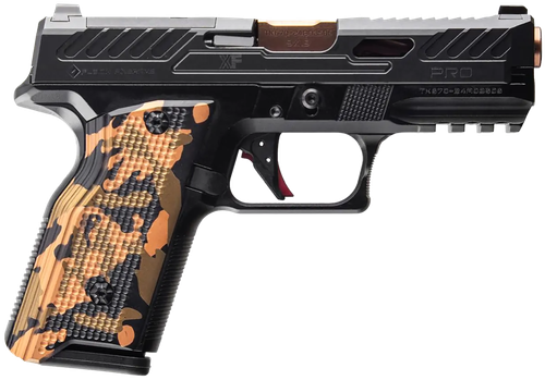 Fusion XF PRO 9mm, 4" Barrel, Tennifer Finish, Black, Bronze Barrel, Fixed Sights, Optic Ready, 2x15rd