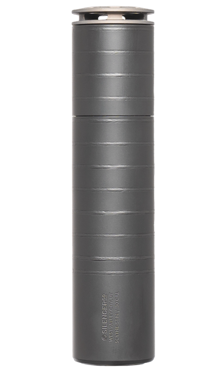 SilencerCo Scythe Series 30 Caliber, Cerakote Black, 17-4 Stainless Steel Construction, Includes 5/8X24 Direct Thread Mount, 30 Caliber Single-Port Anchor Brake, Spanner Wrench, Bravo Multitool & Radial Tool