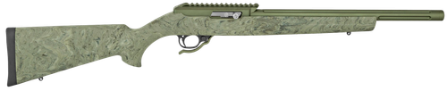 Tactical Solutions X-Ring VR Gen 2 22 LR, 16.5" Threaded Barrel, 1/2x28 Thread Pitch, Matte Finish, Olive Drab Green, Ghillie Green Hogue Stock, 1 Magazine, 10rd