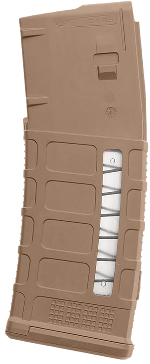 Magpul PMAG 25 ICAR GEN M3 Window, 6MM ARC, 25rd, Fits Surefire ICAR Carbine, Medium Coyote Tan