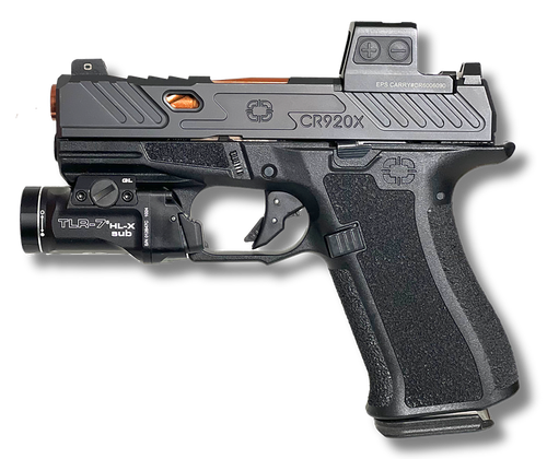 Shadow CR92X Weapon Light 9mm, 3.41" Barrel,Black, Optics Ready, 2x15rd Mags