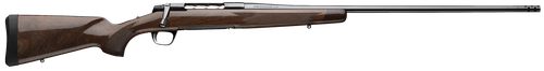 Browning X-Bolt 2 Medallion 308 Win, 22" Sporter Contour Barrel, Threaded M13X.75, Muzzle Brake, Gloss Black, Grade III Gloss Walnut Stock, 4rd