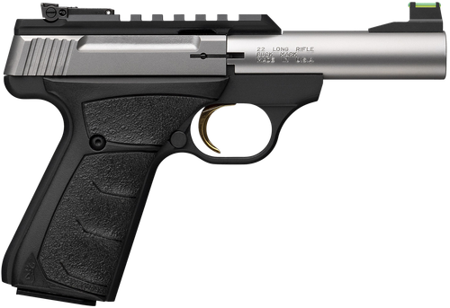 Browning Buck Mark Plus Micro 22 LR, 4" Barrel, Stainless Steel Slide, Black UFX Grip/Frame, 10rd