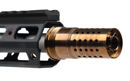 Q LLC Cherry Bomb 8.6 Blackout Steel 5/8"x24 Threads 2.27" OAL
