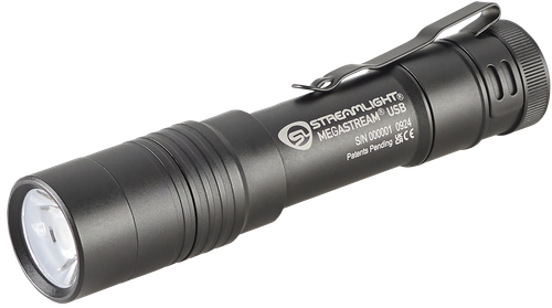Streamlight Megastream, Flashlight, 1,800 Lumens, 26,000 Candela, Black, Includes (1) SL-B34 Battery Pack, USB-C Cord, and Holster