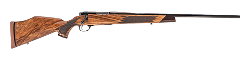 Weatherby Mark V Deluxe Varmintmaster 224 Weatherby Mag Threaded Barrel, Drilled & Tapped Steel Receiver, Monte Carlo High Gloss Walnut Wood Stock