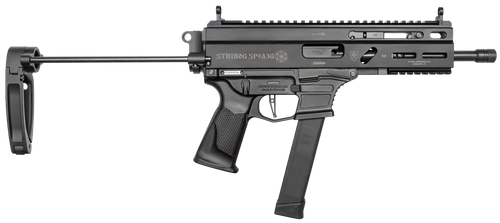 Grand Power Stribog SP9A3G 9mm, 8" Barrel, Black, PDW Tailhook Brace
