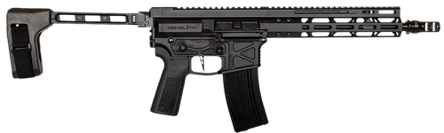 Global Ordnance Monolithic 15P 5.56mm,12.50" Barrel, M-Lok Handguard, Black, SB Tactical Brace, B5 P-Grip 23, 30rd