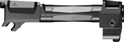 Radian Weapons RAMJET Fluted Barrel with AFTERBURNER Muzzle Brake, 9mm, Radianite Finish, Black/Gray, INTRA-LOK Mounting System, Fits Glock 19 Gen 5