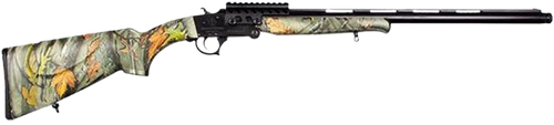 ATI Nomad 12 Ga Break Open 3" 1 Shotgun Shell, 23" Matte Black Single Shot Vent Rib Barrel, Matte Black Receiver, Camo Fixed Saddle Mount Synthetic Stock