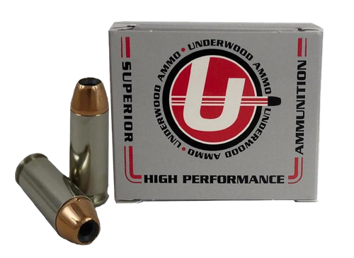 Underwood Ammo 10mm 150gr, Jacketed Hollow Point, 20rd Box