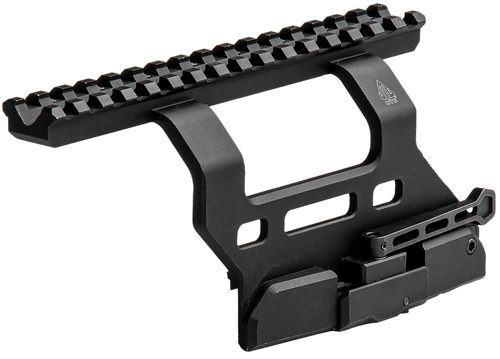 Leapers Quick-Detachable AK Side Mount Matte Black Anodized Aluminum 6.69" Long