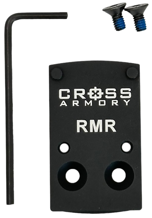 Cross Armory Adapter Plate Black Oxide Aluminum CompatibleRMR Optics